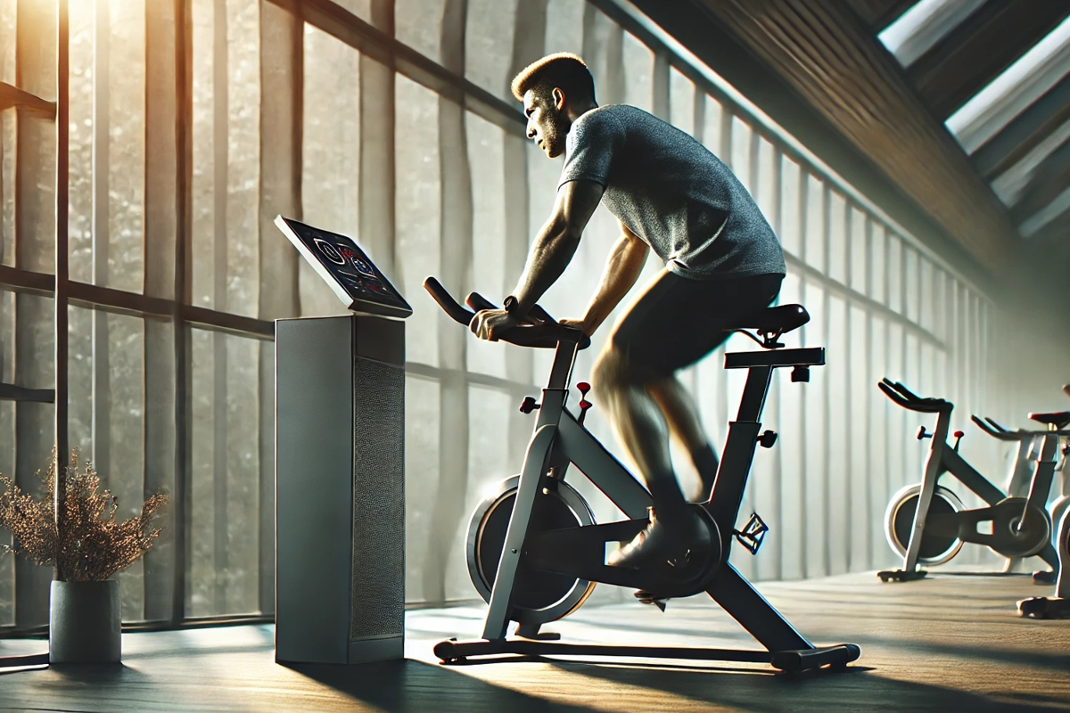 Vélo d’appartement et cardio-training exercices